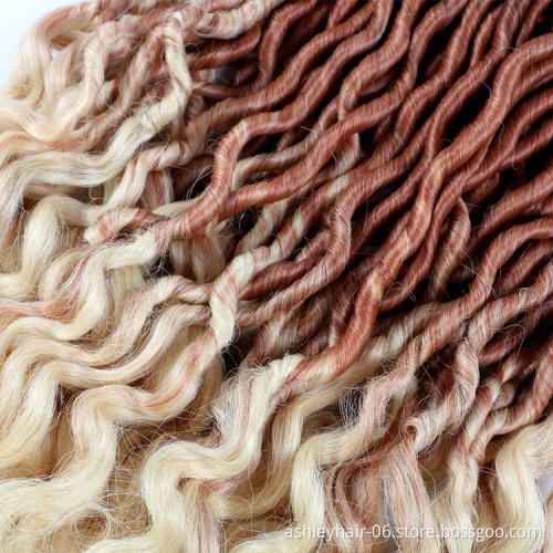 Julianna Gypsy Locs 24 Strands 14 18 24 Inches Locks 10 Pouces  One Colours 3 Tone Straight Wavy Goddess Gypsy Faux Locs Hair